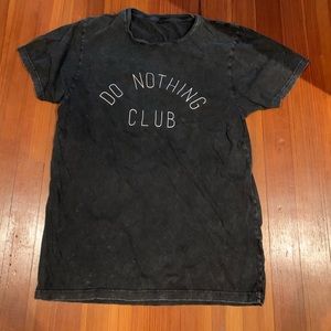 Do Nothing Club Acid Wash T-shirt Size Small